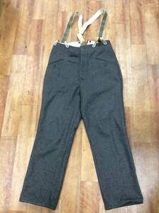 #4737 Germany army M36 pants trousers suspenders attaching details unknown military replica collection * photograph . please verify 