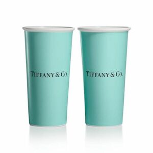 ティファニー　希少　ラージ　ボーンチャイナ　コーヒー　カップ　グラス　Tiffany 美品