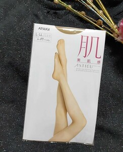 新品☆.:*【アスティーグ】《肌》☆.:* ★マチ付き☆つま先補強.:*素肌感パンティストッキング L〜LL（ヌーディベージュ　ATSUGI　