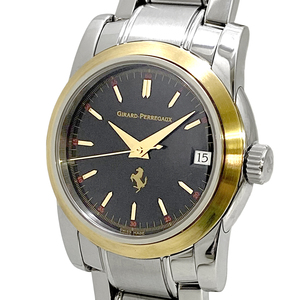  Girard Perregaux Ferrari men's self-winding watch AT 8025 Date black face combination YG/SS GIRARD PERREGAUX