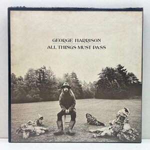 良好!! USオリジナル【特大ポスター＆専用インナー】3LP BOX仕様 GEORGE HARRISON All Things Must Pass ('70 Apple) 米 初回プレス