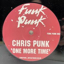 EUプレス 12インチ CHRIS PUNK One More Time (FUNK PUNK 002) DAFT PUNK 代表曲 ハウスリミックス収録 45RPM._画像2