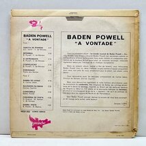 良好盤!! MONO FBコーティング BADEN POWELL A Vontade ('67 Elenco) バーデン・パウエル ボサノヴァ不朽の名作 France 仏プレス_画像2