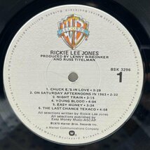 概ね良好!! USオリジナル 初版 横縞ボーダー RICKIE LEE JONES Same／1st デビュー ('79 Warner) リッキー・リー・ジョーンズ 浪漫 LP_画像3