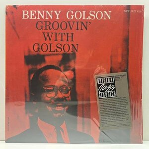 シュリンク極美品!! BENNY GOLSON Groovin' With Golson (New Jazz) 米OJC 厚紙バーコード無し Curtis Fuller, Ray Bryant, Paul Chambers