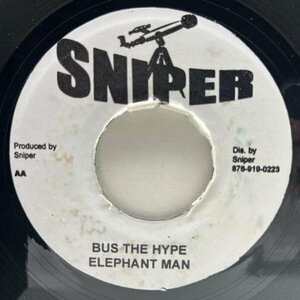 QUEEN／Another One Bites the Dustモロ使いのロッキンチューン！JAプレス ELEPHANT MAN Bus The Hype (Sniper) ダンスホール 45RPM.