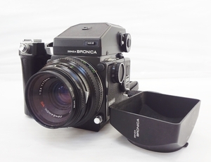 中古 ZENZA BRONICA (ゼンザブロニカ)ETR-C ZENZANON MC 1:2.8 f=75mm フィルムカメラ カメラ 現状品 ジャンク品