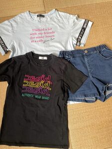 Tシャツ 半袖　エックスガール/ジェニー　140 半袖ショートパンツまとめ売り