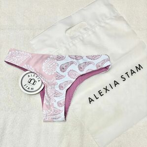 新品■送料無料■アリシアスタン ALEXIA STAM 2018年 リバーシブル ブラジリアン ビキニ ボトム Sサイズ ピンク