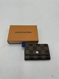 ○ LOUISVUITTON ルイヴィトン ダミエ キーケース ミュルティクレ ローズバレリーヌ 6連 CT1188