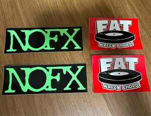 NOFX FAT WRECK CHORDS ステッカー ４枚セット　ノーエフエックス ファットレックコーズ