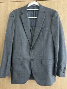 [ rare!!] Tomorrowland × NIKKEmelino wool suit 48(L degree ) gray made in Japan men's setup 