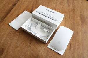 [程度良好/現行モデル] Apple純正 Magic Mouse White（Multi-Touch対応）Wireless Model A1657 MK2E3J/A マジックマウス ホワイト