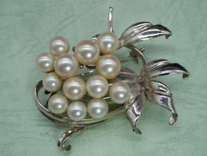 [375]SILVERbook@ pearl brooch silver pearl TIA