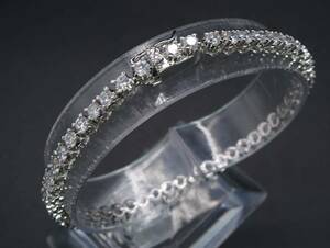 [596] Cubic Zirconia cz браслет аксессуары длина примерно 18cm TIA