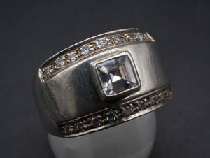 [869]14.5 номер 925 SV серебряное кольцо silver стразы кольцо TIA