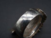 【852】23号 シルバー 925 ターコイズ フェザー リング silver 銀 羽根 カラーストーン 指輪 TIA_画像5