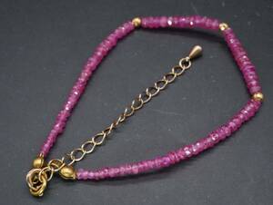 [1052] ruby bracele length approximately 17cm approximately 5.5cm TIA