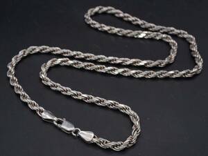 【1176】SILVER シルバー 925 ネックレス チェーン アクセサリー 長さ約50cm TIA