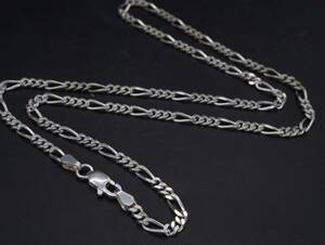 [1200]SILVER silver 925 chain necklace accessory length approximately 50cm TIA