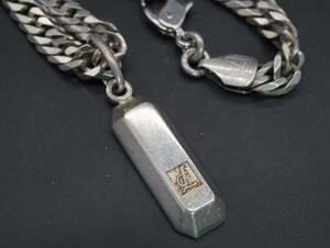 [1237]Leda SILMAreda sill ma silver germanium necklace accessory length approximately 54cm TIA