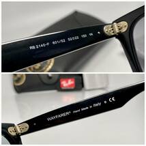 ケース付★RAY-BANレイバン WAYFARERウェイファーラー RB2140-F 601/52 ブラック黒/スモークグレー サングラス kimura takuyaモデル原型_画像5