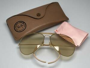 調光★70-80s★B&L RAY-BANボシュロムレイバン SHOOTERシューター Goldゴールド/Changeableベージュ ブラウン VINTAGEサングラス USA製 