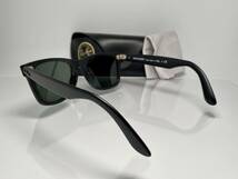 ケース付★RAY-BANレイバン WAYFARERウェイファーラー RB2140-F 901-S 52mm マットブラックつや消し黒/G-15 フルフィット サングラス_画像9