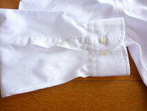 日本製 LANVIN COLLECTION ランバン コレクション 長袖シャツ Yシャツ/ドレスシャツ 白 Lサイズ相当 44-84 即決あり！_画像4
