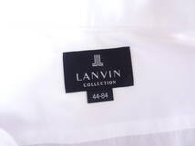 日本製 LANVIN COLLECTION ランバン コレクション 長袖シャツ Yシャツ/ドレスシャツ 白 Lサイズ相当 44-84 即決あり！_画像5