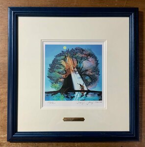 Art hand Auction BA695 ■Shipping included■ Seiji Fujishiro Moonlight Echoes Lithograph Limited to 980 copies Warranty included Hand-written signature Embossed Seal Tatami box Painting Fine art 1.6kg /KuJYra, Artwork, Prints, Lithography, Lithograph
