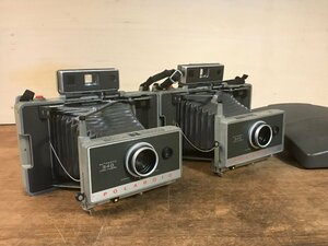 SS-3819# including carriage #POLAROID AUTOMATIC340 LAND CAMERA Polaroid camera retro 2084g*2 point together * junk treatment * writing equipped /.AT.