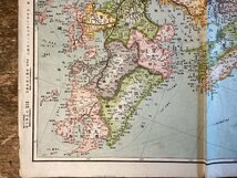 LL-7836■送料込■ 大 日本 鉄道 地図 1908年 世界 地図 台湾 樺太 ロシア 国鉄 航路 印刷物 /くFUら_画像6