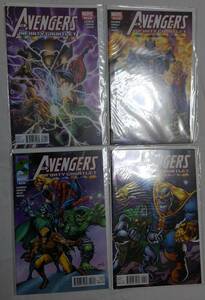 即決 MARVEL AVENGERS & THE INFINITY GAUNTLET #1-4 計4冊 COMPLETE アベンジャーズ サノス インフィニティガントレット アメコミ