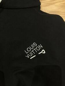 【ルイヴィトン】Louis Vuitton 22AW メンズ シグネチャー パーカー フーディー トップス ノワール ブラック系 XL プルオーバーパーカー