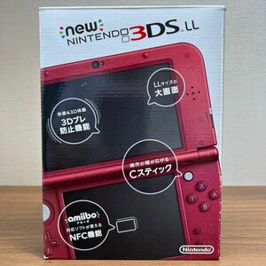 ★付属品完品・バッテリーパック新品交換済★ New ニンテンドー 3DSLL メタリックレッド