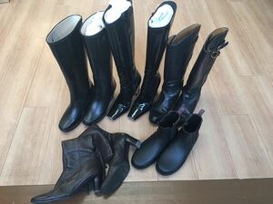  Vuitton, Hunter, Ralph Lauren, long boots, rain boots 5 point CSY10
