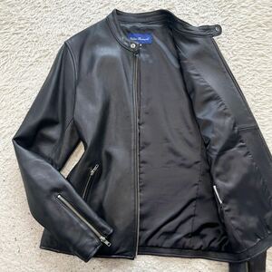 極美品！アーバンリサーチ【極上のラムレザー】URBAN RESEARCH レザージャケット　ライダーズ　羊革　本革　ブラック　黒　M位