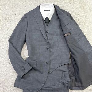  Beams plus [. height. 3 piece ]BEAMS PLUS suit setup three-piece tailored jacket gray M