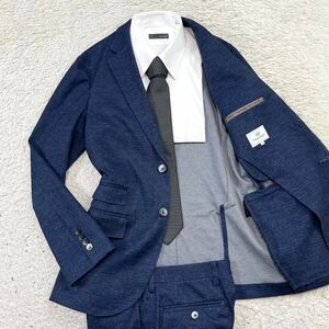  beautiful goods! Beams Heart [ overflow feeling of luxury ]BEAMS HEART suit setup tailored jacket stretch blue M rank 