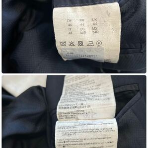 ヒューゴボス グアベロ Super120's【贅の極】HUGO BOSS スーツ セットアップ テーラードジャケット ネイビー ブルー の画像7