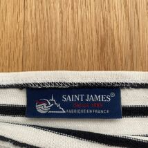 SAINT JAMES ボーダーバスクシャツ T6 白×黒　セントジェームス ウエッソン フランス製 長袖 ブラック　ホワイト_画像2