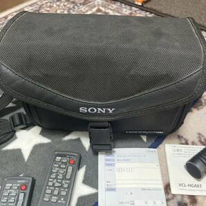 ９点セットSONY HDR-XR520VデジタルビデオカメラVCL-HG07他ビデオライトワイドコンバージョンレンズVCL-HG07 ステレオマイク ECM-HST1他！の画像6