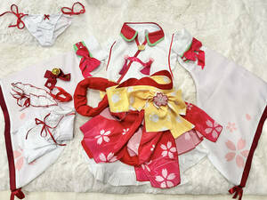  used Sakura .. tent Live costume play clothes complete set set 