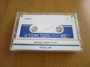 カセット　エンドレス　TDK ENDLESS CASSETTE EC6 A面のみ6分の録音ができる
