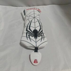 ゴルフ ユーティリティーUT用ヘッドカバー スパイダー ホワイト