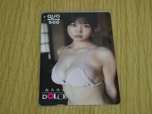 南みゆか(O２)　ピンクビキニ　巨乳　雑誌 DOLCE(ドルチェ)付録 応募者全員サービス QUOカード クオカード 500 未使用・新品 送料無料