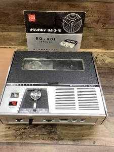V2b National tape recorder RQ-401 electrification only has confirmed instructions attaching National that time thing present condition goods 