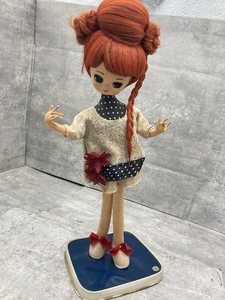 Z1a 昭和レトロ ポーズ人形 赤毛 レトロ レア 中古現状品 当時物 高さ約50cm ファッションドール