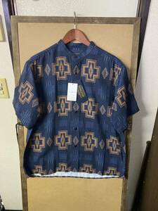 【新品】PENDLETON 総柄 バンドカラーシャツ Sサイズ